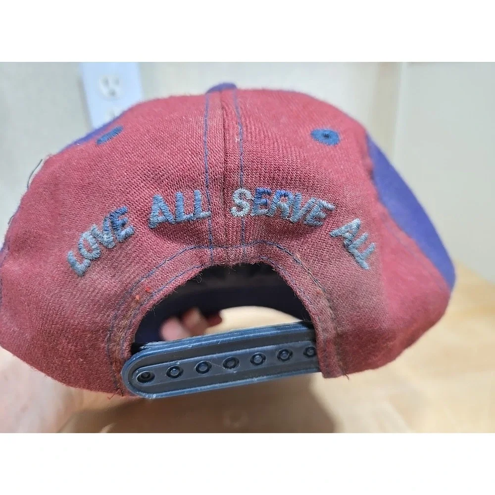 Vintage Hard Rock‎ Cafe London SnapBack Cap Hat Colorblock Faded Distressed 90s